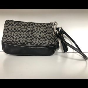 Coach Black Wristlet/Clutch
